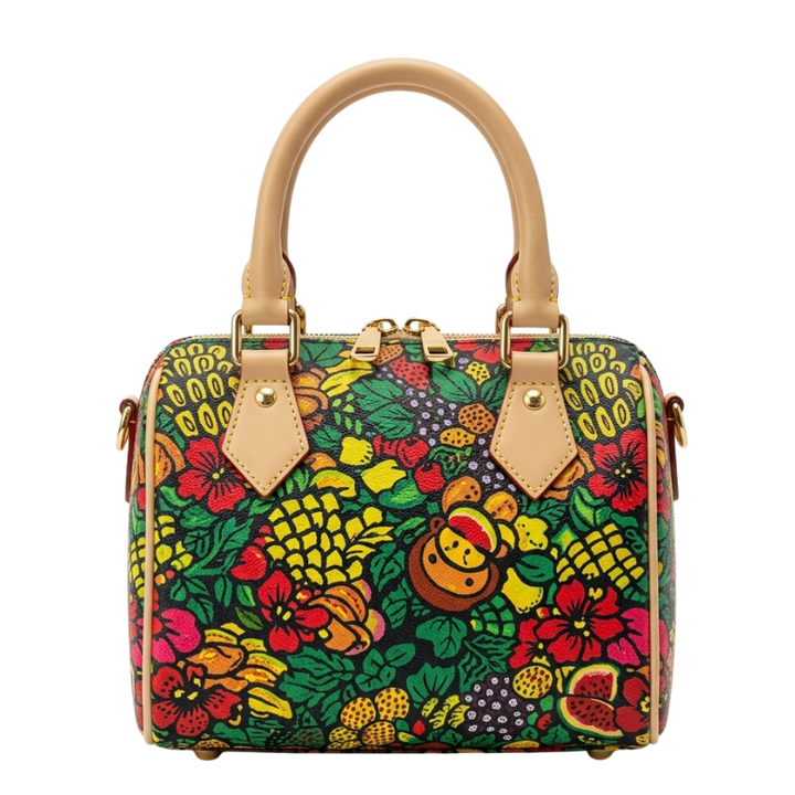 Secret Garden Mini Duffie Bag – Elegant Floral Inspired Compact Handbag