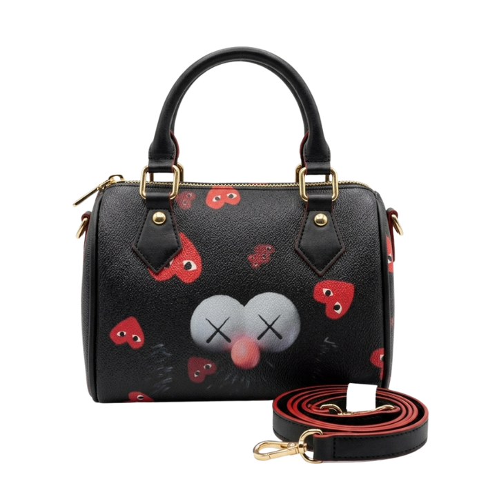 Cherry Pop Mini Duffie Bag – Playful Compact Everyday Handbag